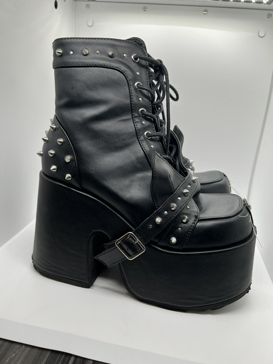 demonia boots camel-202 Women's S10 | eBay