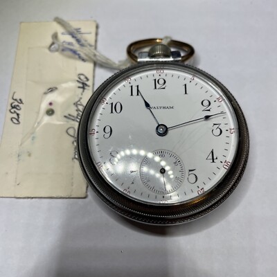 vintage mens waltham Base Metal Pocket watch