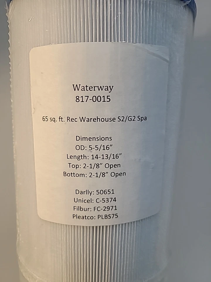 Waterway Pool / Spa Replacement Filter Cartridge 817-0015 NEW - Image 2 of 4