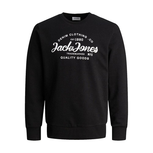 Jack & Jones Men Off Grid Graphic Sweatshirt Black Size XL Crew