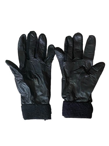 Vintage Saranac Handschuhe Herren klein Fallschirmspringen Schlag Sporthandschuhe Lammfell - Bild 2 von 16