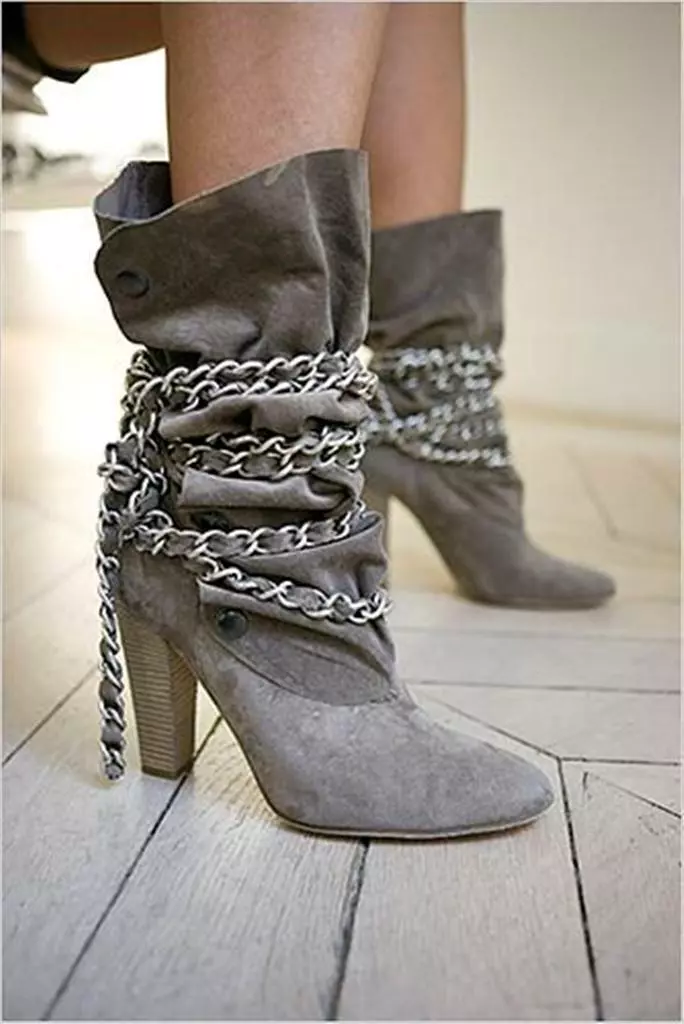 Isabel Marant Soono light khaki suede chain boots 37 uk 4 eBay