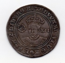 Edward VI Shilling, Fine silver issue 1551-3, Southwark mint