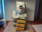 Vintage Coca Cola Polar Bear Delivery Cookie Jar by Gibson w Box 2001