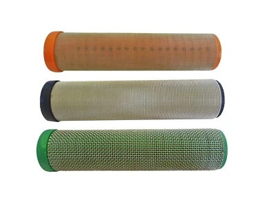 MARKENLOS 3x Hauptfilter lang für Wiwa Binks Hübner Airless 100 mesh schwarz