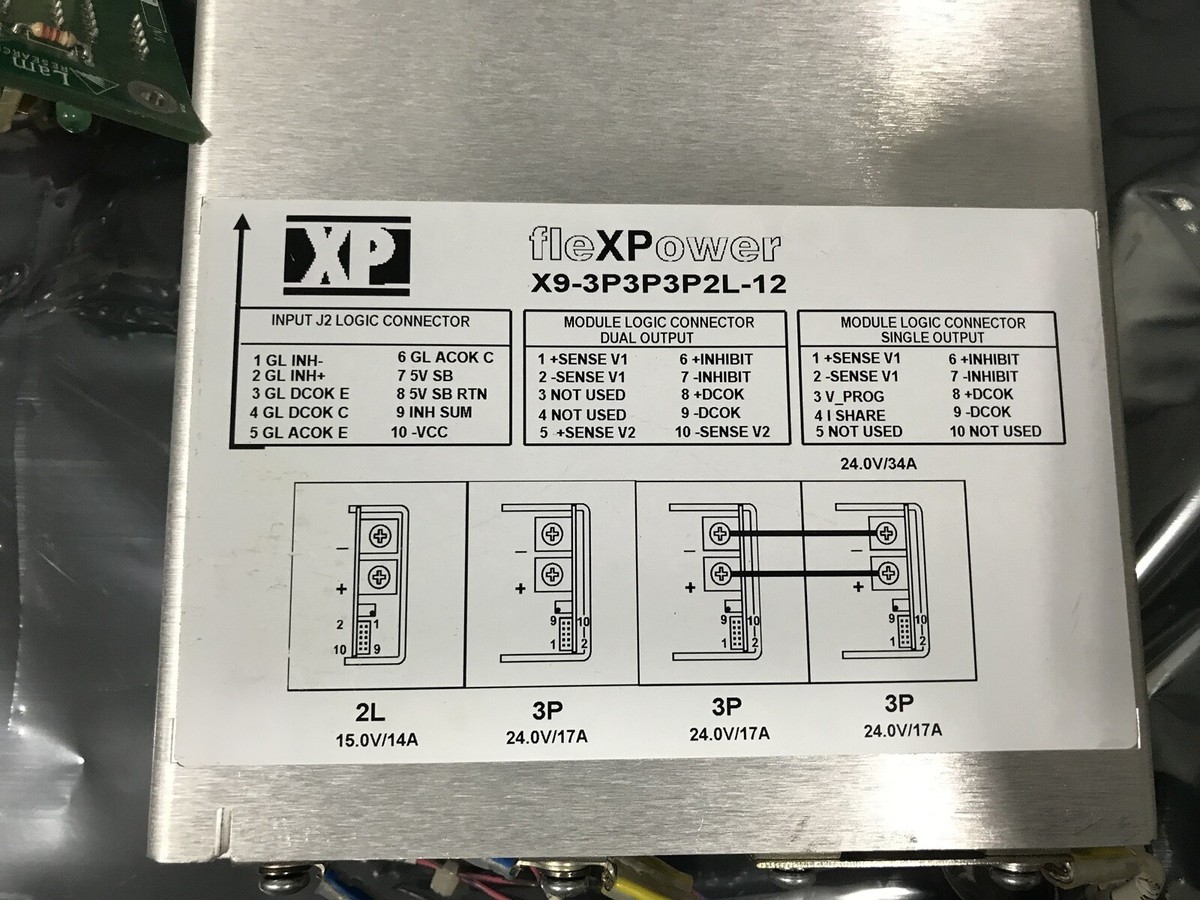 XP POWER X9-3P3P3P2L-12 DC POWER SUPPLY / LAM 810-800086-010 DC