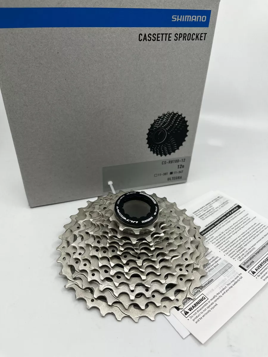 Shimano Ultegra CS-R8100 12-Speed 11-30T Road Cassette Sprocket (Silver)