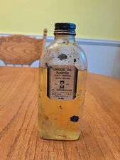 LIndseed Oil Purified Vintage Container Artist Supplies Rare Collectible