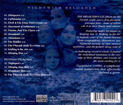 Nightwish ~ Oceanborn (1998) CD 2007 Spinefarm Records UK •• NEW