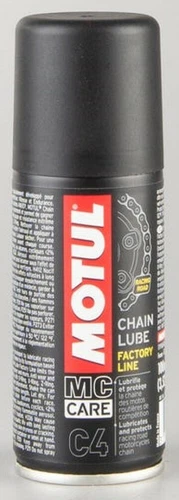 Motul Factory Line Chain Lube Aerosol, C4 Chain Oil Lubrication, Racing Road