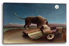 Kunstdruck Henri Rousseau - Schlafende Zigeunerin