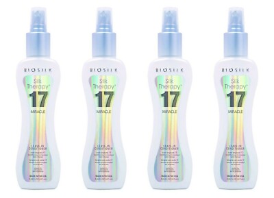 BioSilk Therapy 17 Miracle Leave in Conditioner 5.64 oz (Pack of 4)