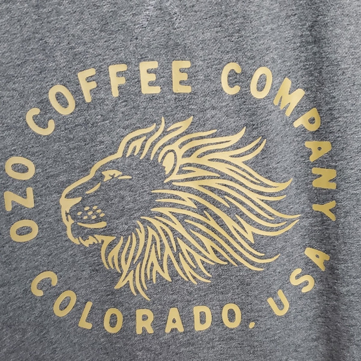 OZO Coffee Company Colorado Heather Gray Crewneck Sweatshirt Size