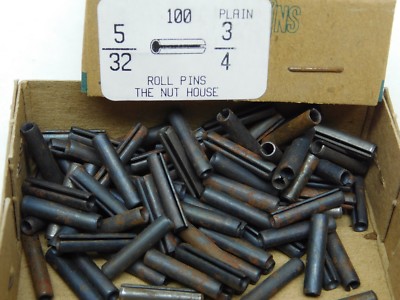 (100 PACK) 5/32'' Dia x 3/4'' Length Plain Slotted Roll Spring Pin FREE SHIP! NH