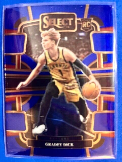 NBA - Gradey Dick 2023-24 Panini Select Concourse Blue RC - Raptors