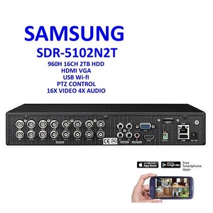 Samsung Sdr 5102n 16 Channel Security Dvr W 1tb Hdd For Sds P5102 P5122 P5082 858676003500 Ebay