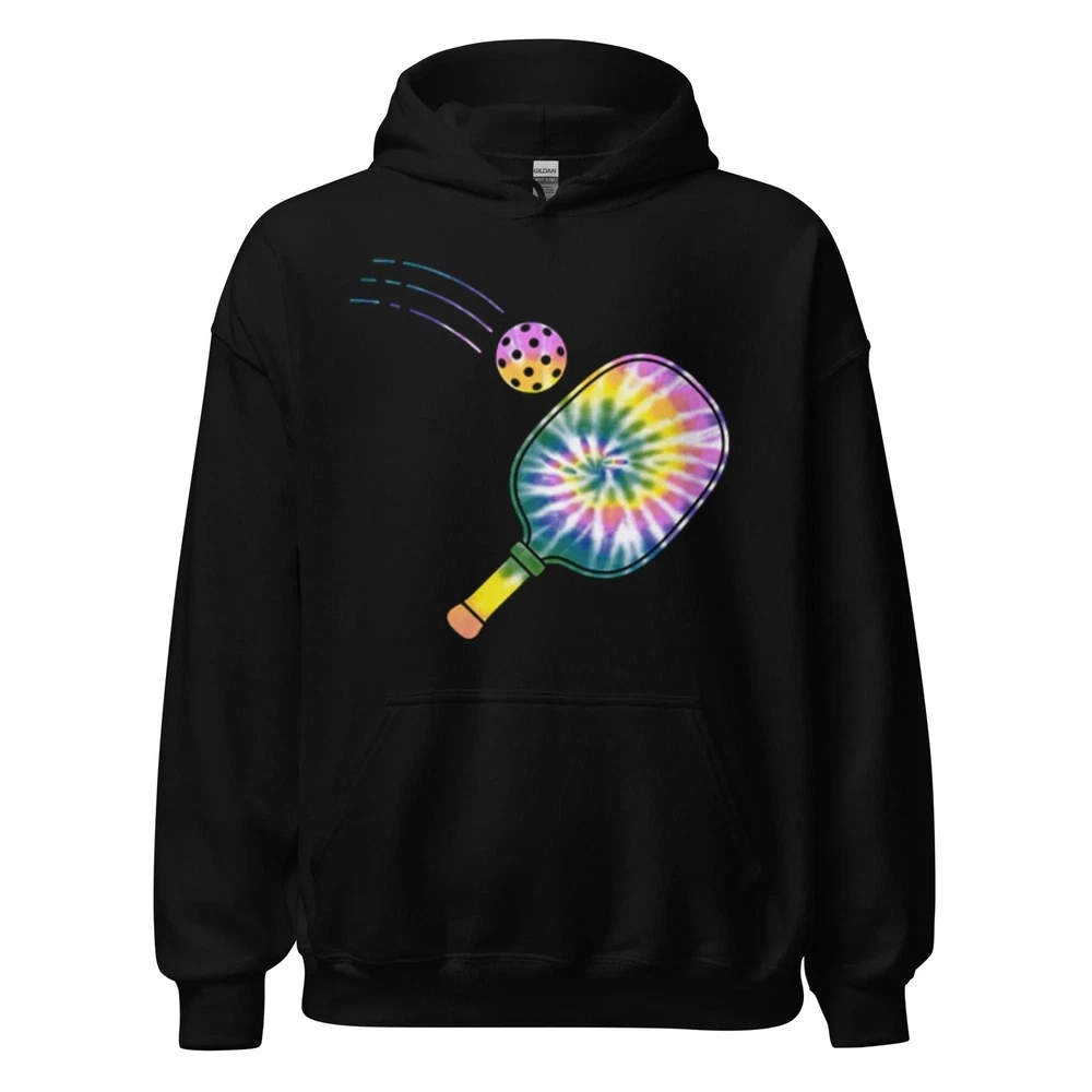 Pickleball Hoodie Tie Dye Paddle and Ball Top Koala Softstylye Pullover