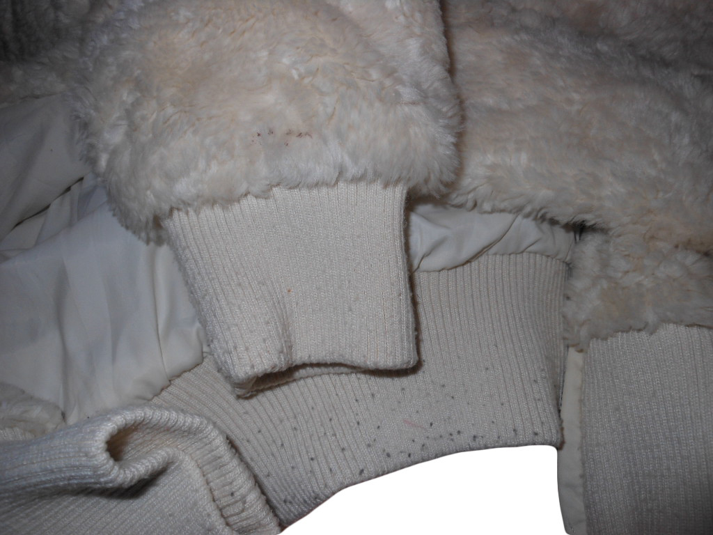 LA GIRLS Design Womens Ivory Faux Fur Shaggy Casual Winter Jacket Coat sz S W3 image 8