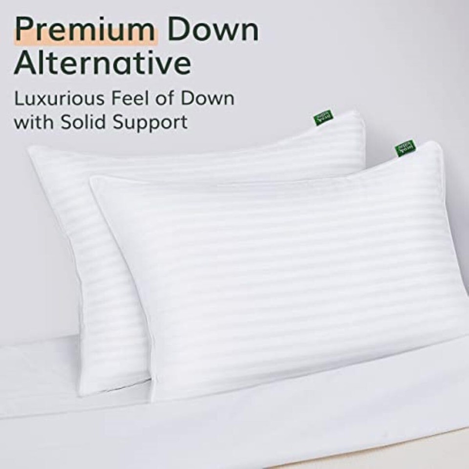 Premium King Size Bed Pillows Set of 2, 20"x36", Cooling Hotel