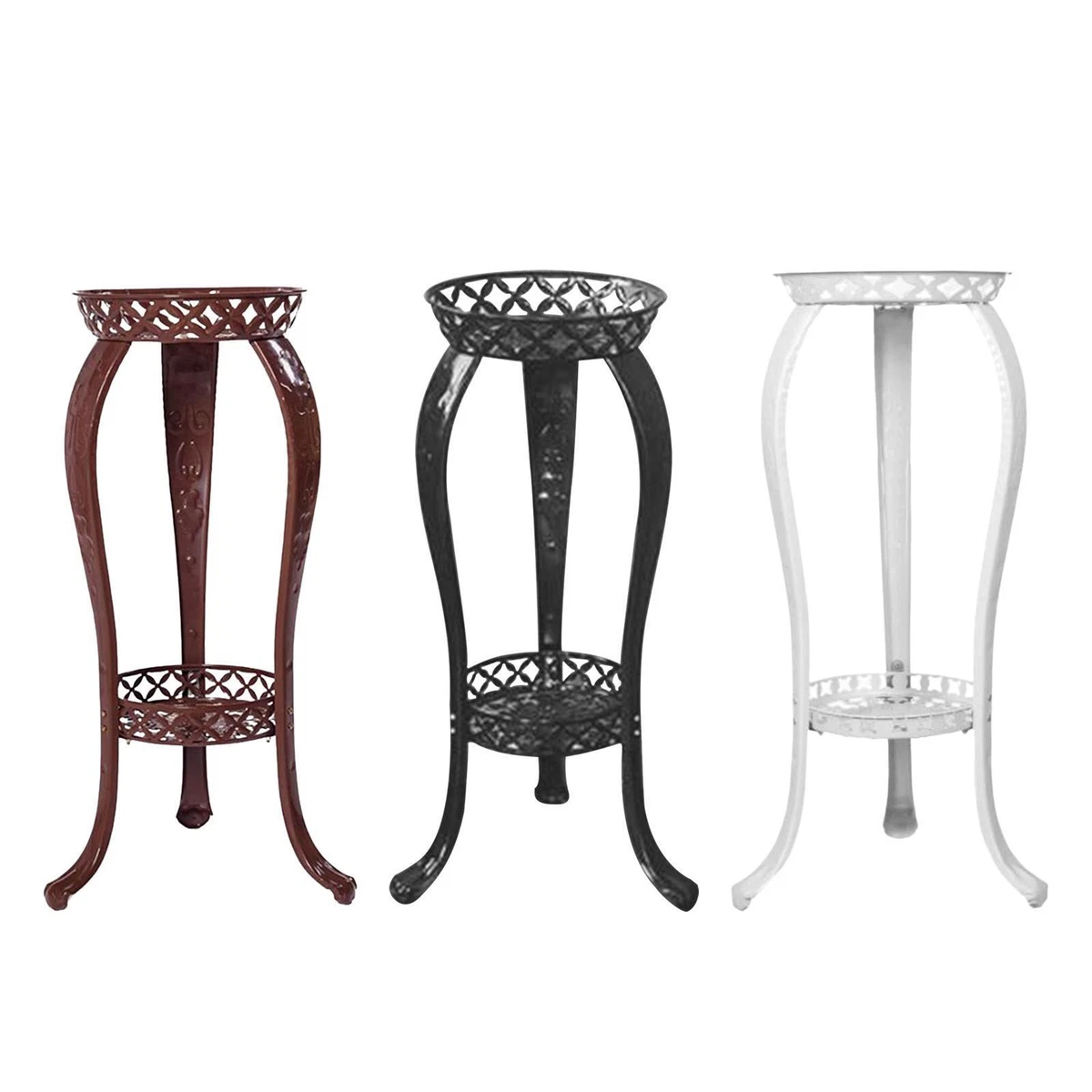 White marble sale top plant stand