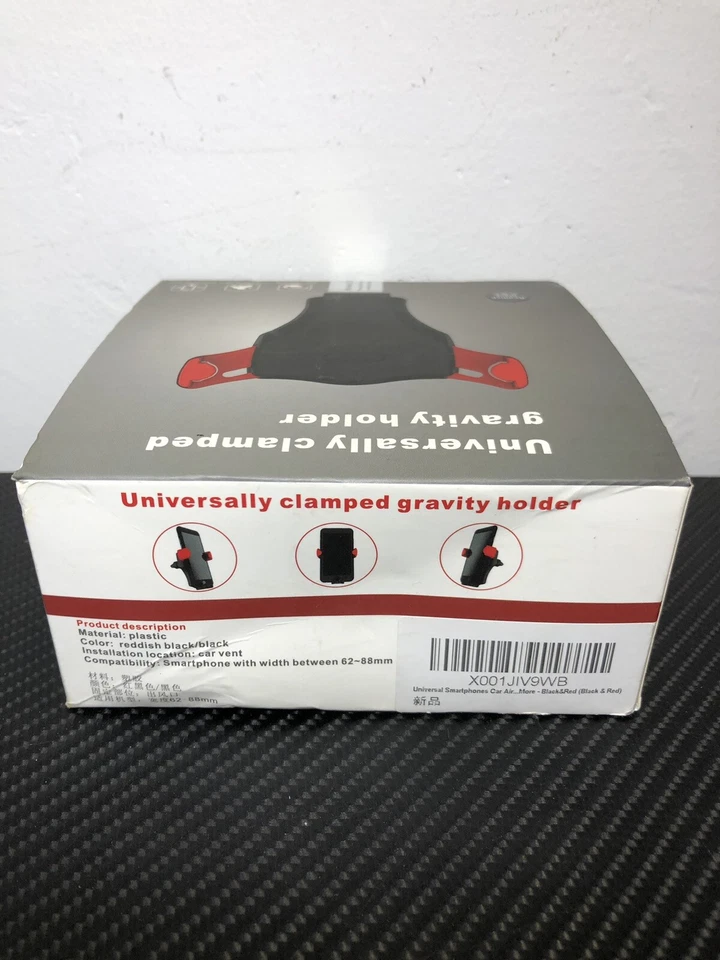 Universal Gravity Car Holder 360 Air Vent Mount Stand Black & Red - NEW - FAST! - Image 3 of 4