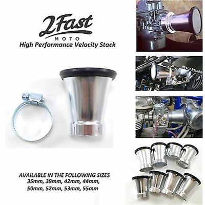 2FastMoto Velocity Stack 35mm ID - 52mm High - Silver RY-VS - 228bcb6f-188