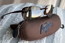 Maui Jim Sandy Beach MJ 408 10 Rimless Sunglasses Maui Rose Polarized Lenses