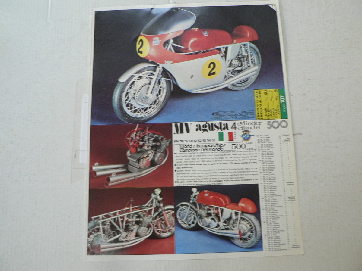 PROTAR MV AGUSTA 500 4 CYLINDER AND MV AGUSTA 350 CC 3 CYL