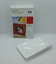 HP Premium Plus 4x6 Glossy Inkjet Printer Photo Paper ~High Gloss ~ 102 Sheets