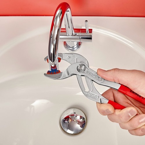 Knipex QUALITY CHROME Cobra 250mm Pipe Connector Siphon Gripping Pliers 8113250 - Picture 7 of 11