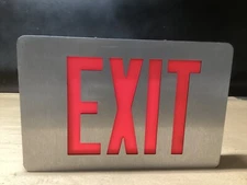 Cooper Lighting CX63R Sure-Lites  Exit Sign LED Red Cast Aluminum #124B66PR3*CO