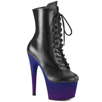 Pleaser High Heel Stiefelette Blau Pleaser Adore Stiefelette