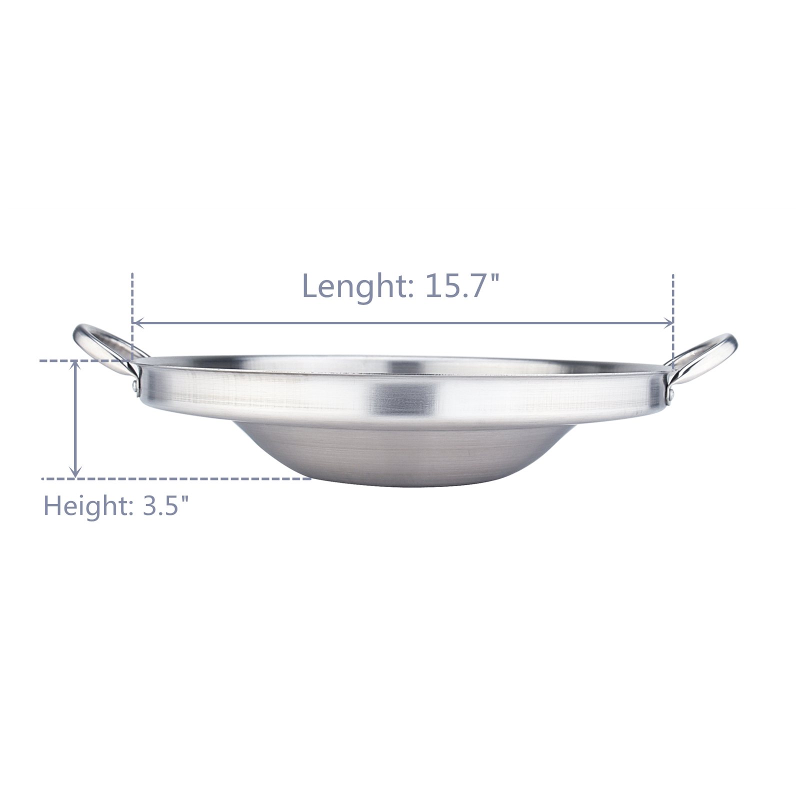 Stainless Steel Wok Comal Cazo Griddle Cook Tortillas Sear Meat 15.7INCH eBay