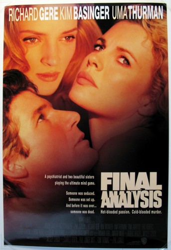 Final Analysis original 1992 movie poster  rolled, 27x40'',good condition SS