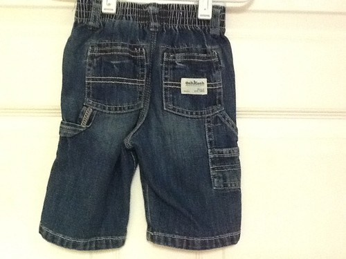 Oshkosh Infant Carpenter Blue Jeans Size 6 Months Denim 31 - Picture 4 of 5