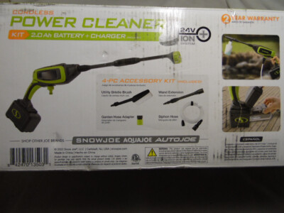 Sun Joe 24V Max Cordless Handheld Power Cleaner With Soap Hose 3870