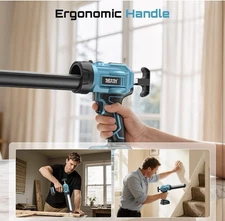 SEESII Cordless Caulking Gun, 21 Volt Battery Powered Caulk Gun