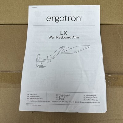 Ergotron   LX Keyboard Arm, Wall Mount Adjustable Keyboard Tray Aluminum
