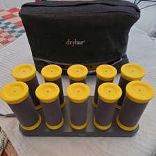 drybar The Roller Hot Rollers Set 1 1/4in Ceramic w/ Travel Case Gray/Yellow