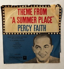 Percy Faith Theme From A Summer Place 45 Columbia 4-41490 Picture Sleeve 1959