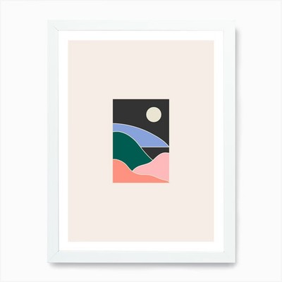Mini Landscape Night Art Print Framed Wall Art Poster Canvas Print Picture