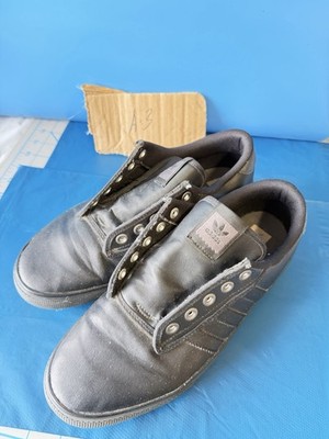 Adidas Stan Smith Slip On Black Leather Sneakers Men s 9.5