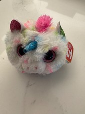 Ty Puffies (Beanie Balls) HARMONIE the Unicorn (4 Inch) NEW Stuffed Animal Toy