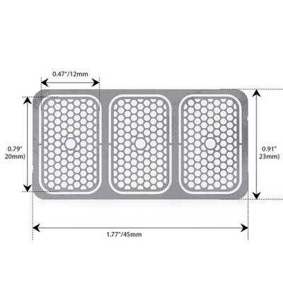 Dental GBR Bone Incremental Titanium Mesh Membrane Implant Regeneration Plates