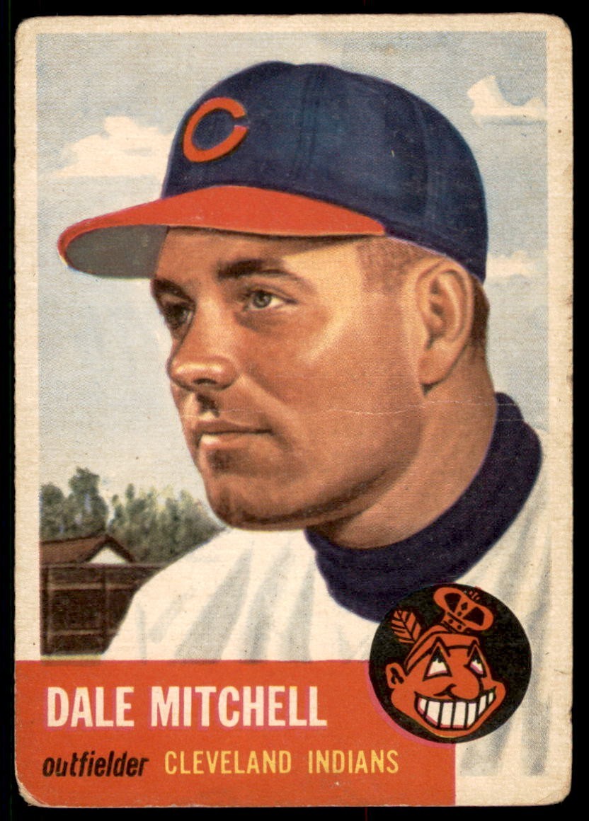 1953 Topps #26 DALE MITCHELL  Cleveland Indians  VG+ (Light Wrinkle)