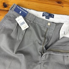 VTG 1990  s Polo Ralph Lauren Andrew Pant Pleated Sage Green Classic 38x32 NEW 