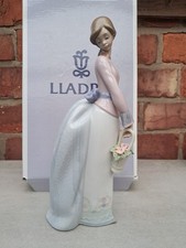 Retired Lladro figurine " basket of love"  model 7622 retired 1996 original box