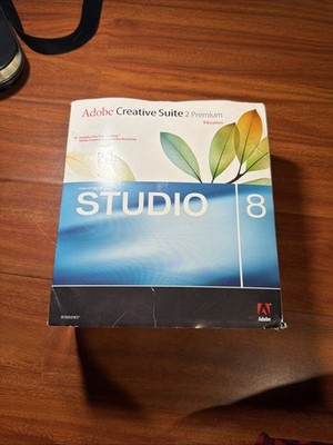     Adobe CS2 Premium +Macromedia Studio 8 Bundle Vintage Complete w/ Books CDs 