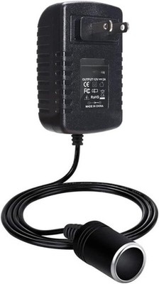 12V 2A AC to DC Converter, Cigarette Lighter Adapter to Wall Plug Size: 2A 24W