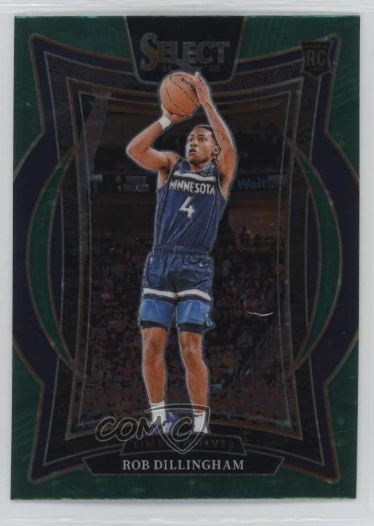 2024-25 Panini Select Concourse Green Stars Prizm Rob Dillingham #84 1j0f
